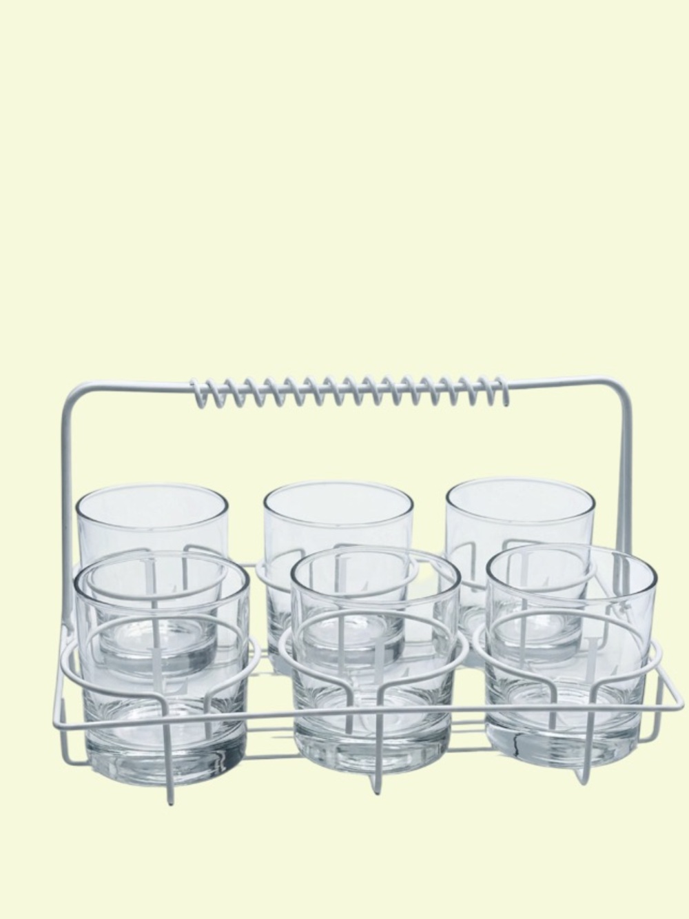 Vintage old fashioned glasses scrip L initial set 6